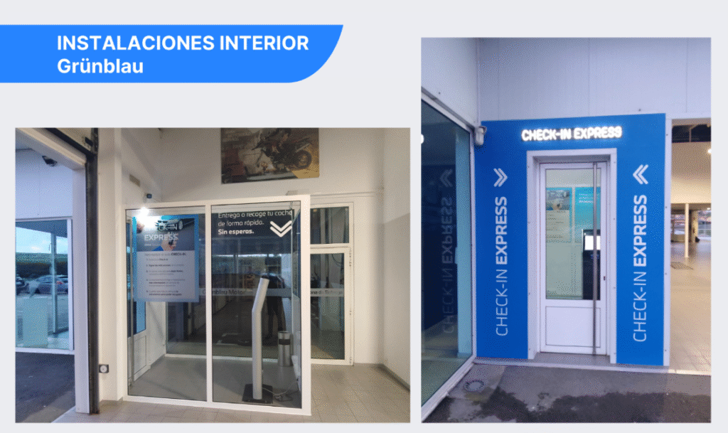 Grunblau side by side