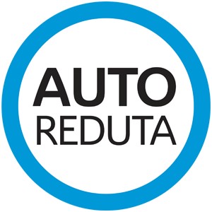 Auto Reduta logo: bold black text inside a blue circular ring.